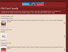 Tablet Screenshot of oldcarscanada.com